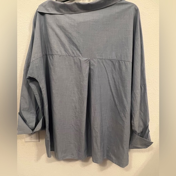 Aritzia Babaton off -one shoulder chambray top - Picture 12 of 12